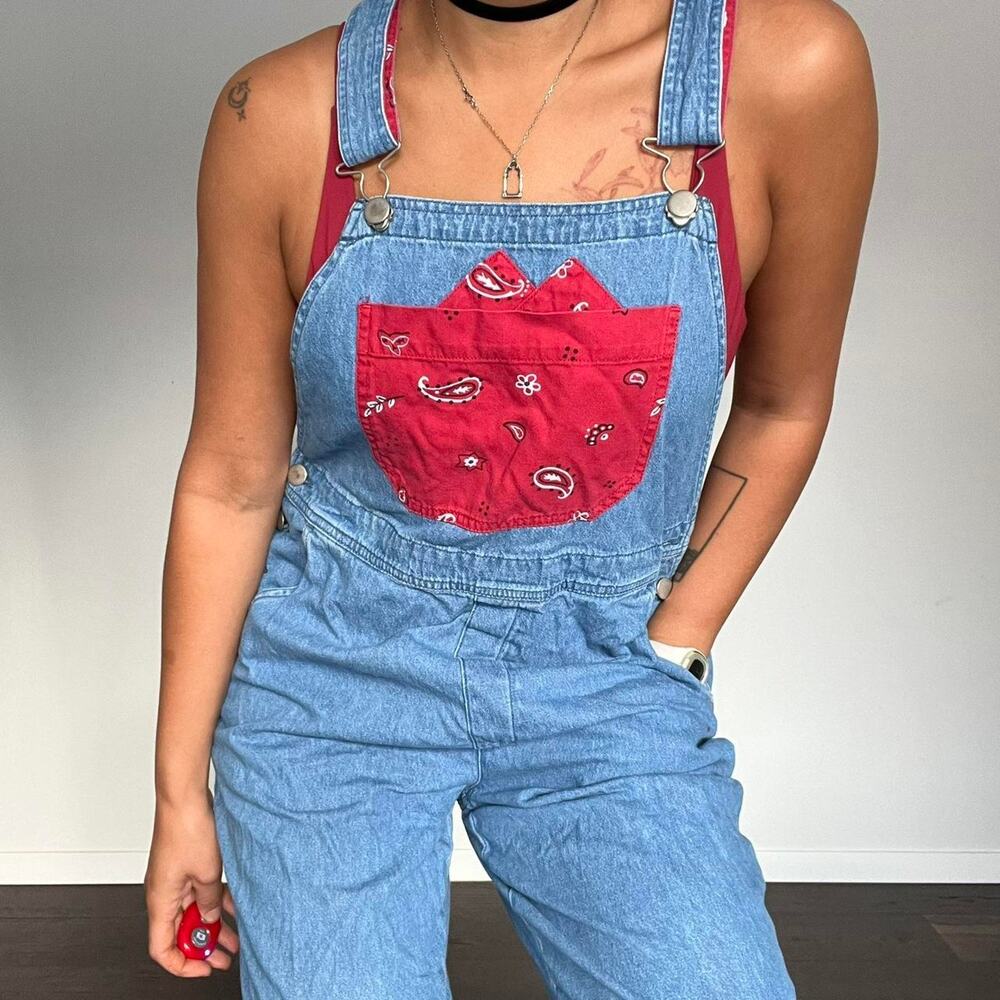 Vintage paisley overalls - Picture 3 of 4